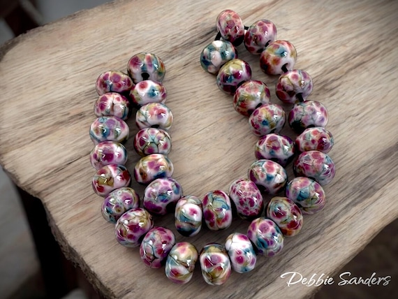 Colorful Lampwork Beads for Statement Necklace, Glass Beads for Women Beaded Bracelet, Beads for Jewelry Supplies Earrings, Jewelry Making