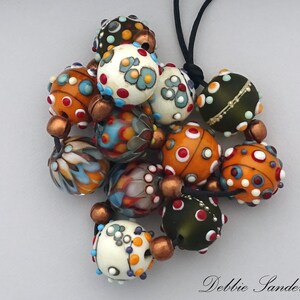 Lampwork Beads For Jewelry Supplies, Glass Beads For Statement Necklace, Bead Supplies For Handmade Jewelry, Colorful Beads For Earrings image 3