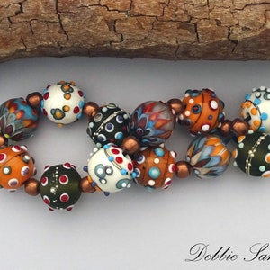 Lampwork Beads For Jewelry Supplies, Glass Beads For Statement Necklace, Bead Supplies For Handmade Jewelry, Colorful Beads For Earrings image 6