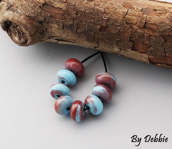 Lampwork Spacer Beads For Jewelry Supplies, Beads For Craft Supplies, Glass Beads For Jewelry Making, Petite Beads For Handmade Jewelry