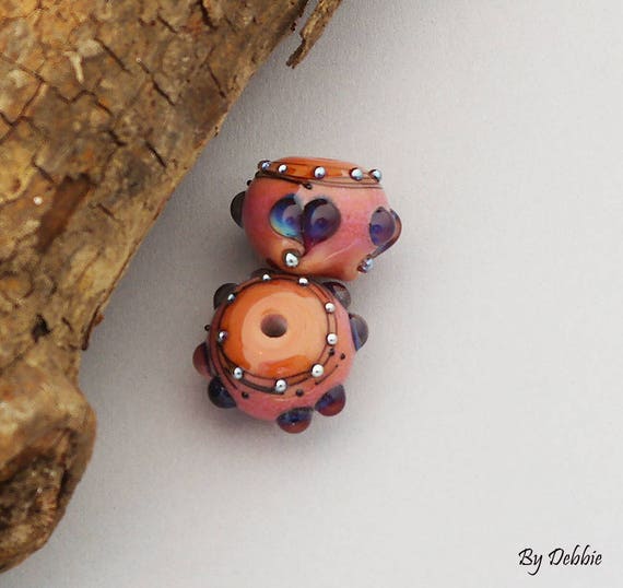 Lampwork Beads For Earrings Handmade Glass Beads For Jewelry Making Artisan  Beads For Beaded Earrings Jewelry Supplies Debbie Sanders