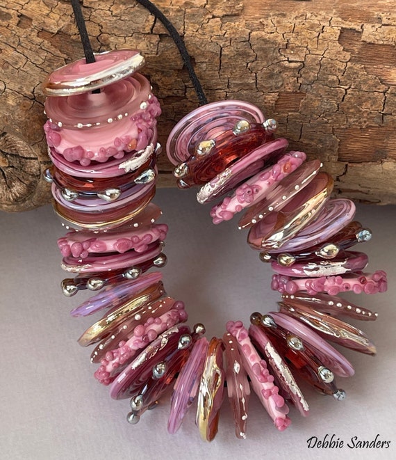 Lampwork Disc Beads - Debbie Sanders Glass