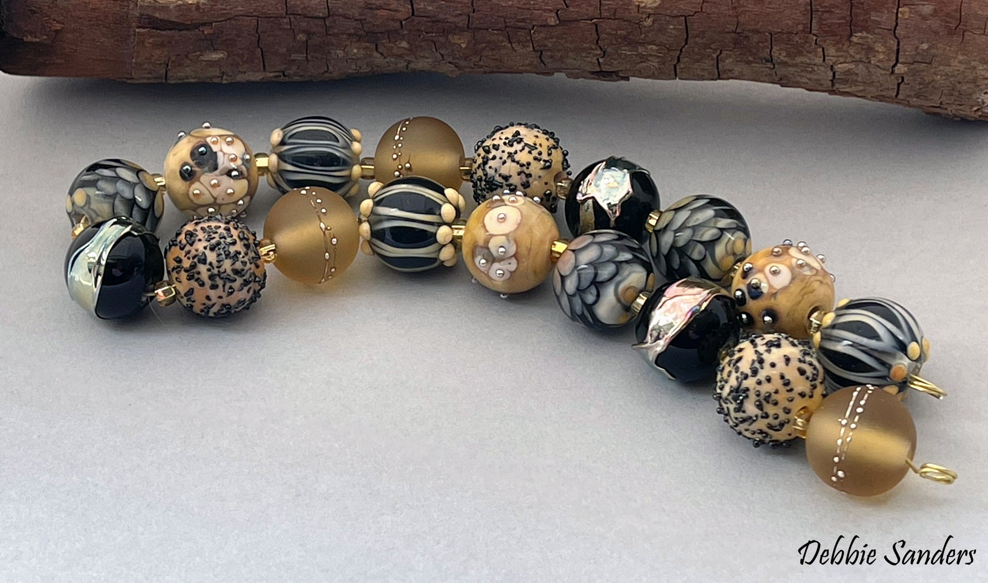 Black Disc Lampwork Beads For Jewelry Sets, Glass Beads Steampunk Jewelry,  Beads For Boho Bracelet, Black Beads For Jewelry Making, Chunky