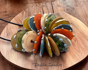 Perles au chalumeau pour accessoires de fabrication de bijoux, Perles de verre pour parures, Collier tendance, Perles pour bracelets pour femme