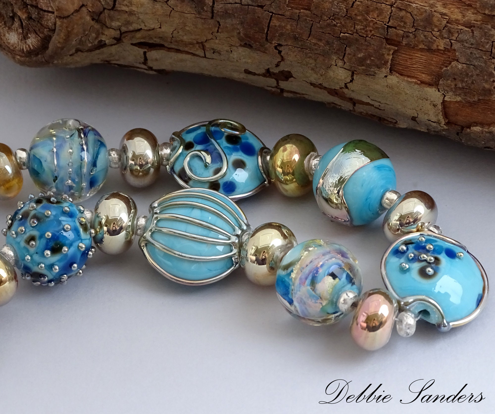 Patterned Beads for Jewelry Supplies, Lampwork Beads for Jewelry