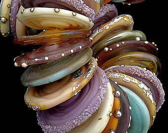 Perles uniques pour la fabrication de bijoux, Perles pour collier tendance, Perles au chalumeau pour accessoires de bijouterie, Disque de perles de verre pour bracelet, 19 mm