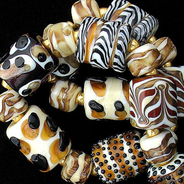 African Beads,Glass Beads,Lampwork Beads,Handmade Beads,Debbie Sanders,Bead Necklace,Beaded Bracelet,Safari Beads,Beads For Jewelry,Beads