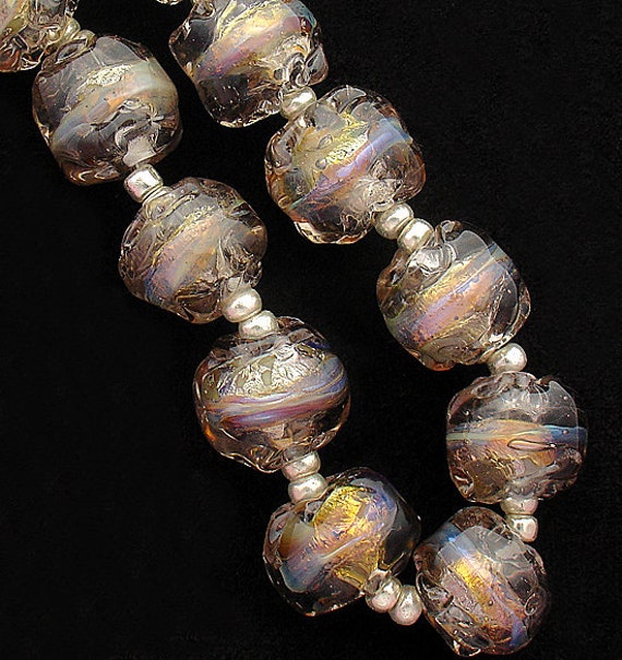 Handmade Lampwork Beads for Jewelry Supplies for Statement Necklace Bead  Supplies Organic Beads Artisan Beads Unusual Beads Debbie Sanders 