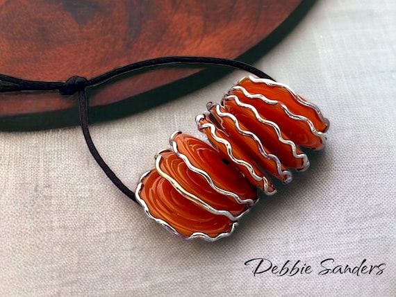 Lampwork Beads For Jewelry Making Supplies, Disc Glass Beads For Jewelry Design, Statement Necklace Beads, Handmade Beads For Bracelets