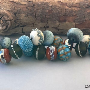 Handmade Lampwork Beads For Jewelry Supplies For Statement Necklace Bead Supplies Organic Beads Artisan Beads Unusual Beads Debbie Sanders image 4