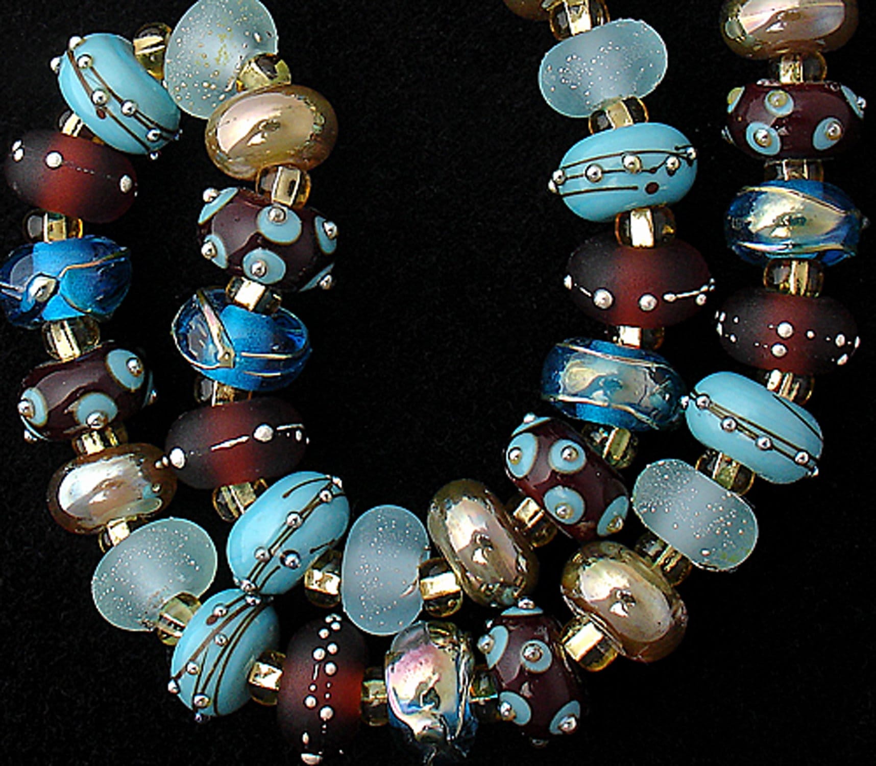 Lampwork Beads For Statement Necklace Handmade Beads For Jewelry Supplies Beads For Bracelets