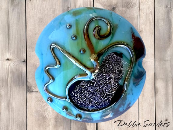 Lampwork Bead Focal, Lentil Glass Bead Pendant For Jewelry Supplies, Glass Beads For Making Jewelry, Beading Supplies For Jewelry, Large