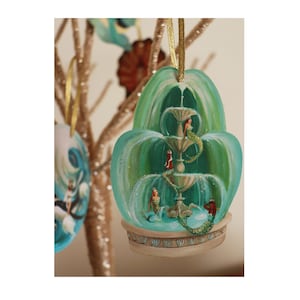 Mermaid Fountain Decorative Paper Ornament/ Gift Tag/ Diecut Decoration