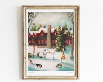 Muskoka Manor. Art Print. Janet Hill Studio