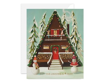 A-Frame Christmas Card- Box Set of 8