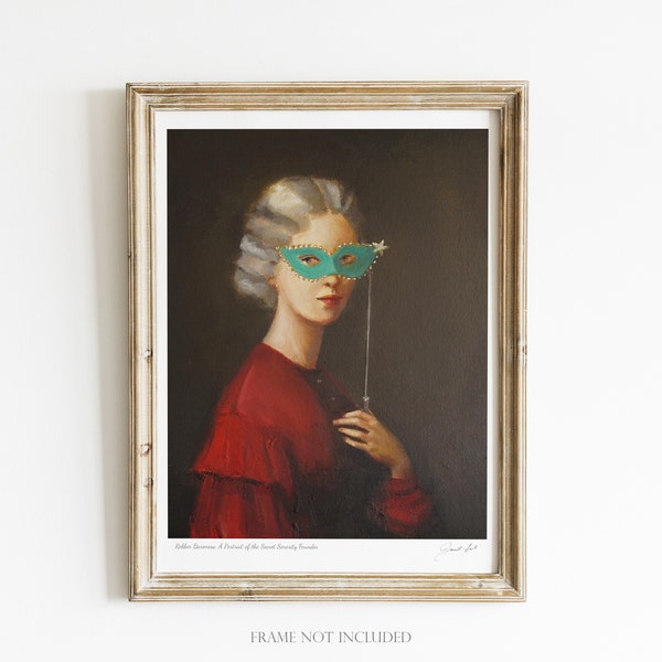 Robber Baroness. A Portrait of the Secret Sorority Founder. Art Print. Janet Hill Studio