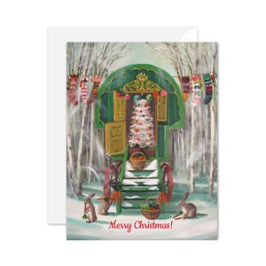 Caravane de Noël. Carte de Noël. UGS JH1174
