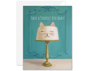 Have A Purrfect Birthday. Birthday Card. SKU JH1134