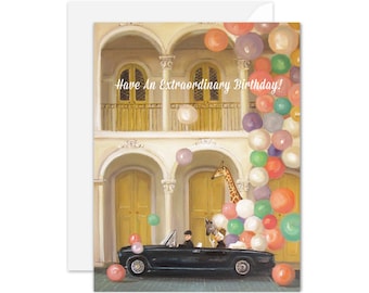 Old Town. Birthday Card. SKU JH1123