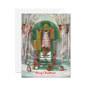 Christmas Caravan. BOX SET of 8 Cards. One Design. SKU JH1174