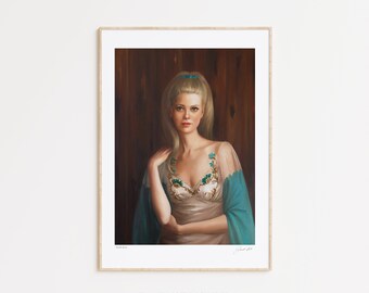 Louche Laura. Art Print. Janet Hill Studio