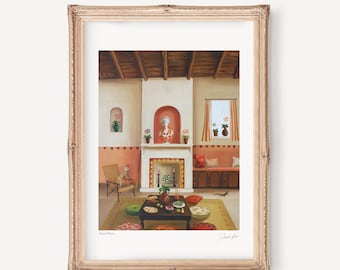 Auricula Theatre. Art Print. Janet Hill Studio