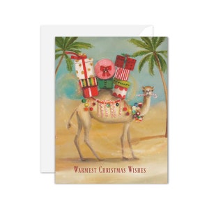 The Christmas Camel Card. SKU JH1130