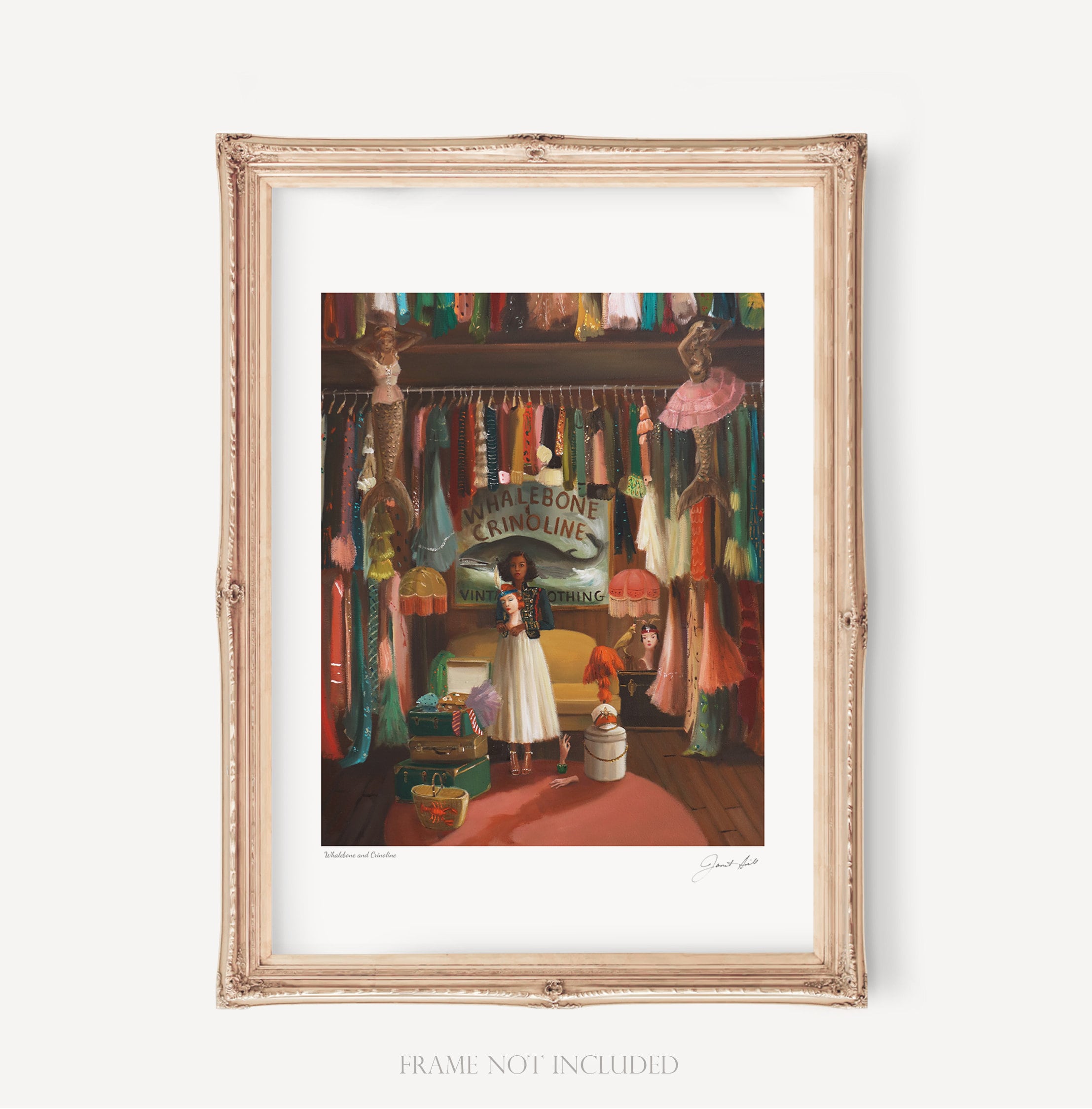 ジュエリー絵画 beautiful behind the wall