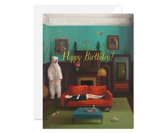 Confessions of a Babysitter- Happy Birthday Card. SKU JH1201