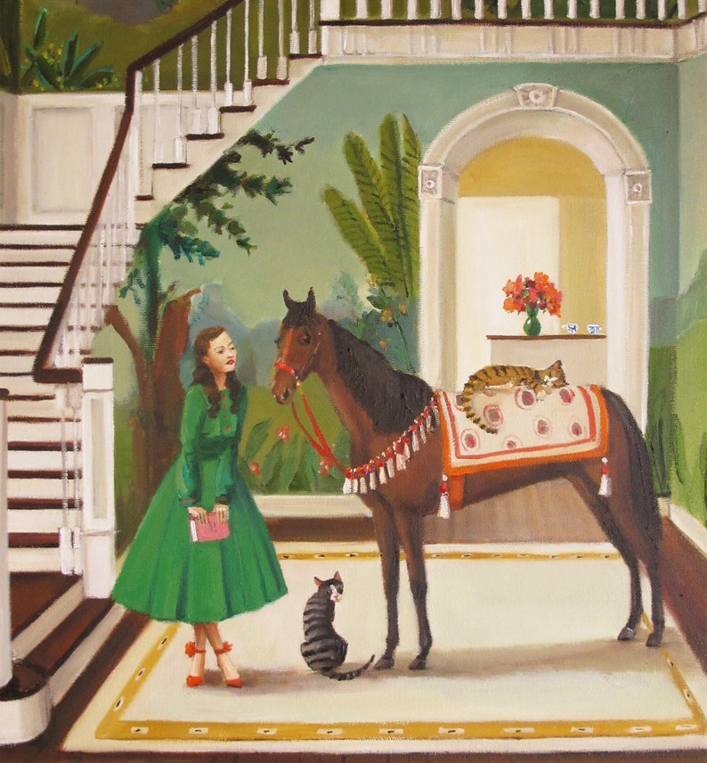 A House Horse Called Rousseau. Art Print. Janet Hill Studio image 2