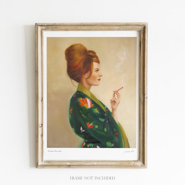 Pasadena Housewife.  Art Print. Janet Hill Studio