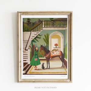 A House Horse Called Rousseau. Art Print. Janet Hill Studio image 1