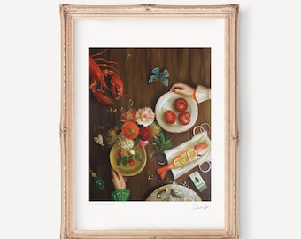 Summer Without A Screen Door. Janet Hill Studio Authentic Art Print. Janet Hill Studio