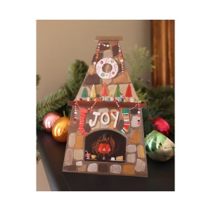 Fondue de Noël. Carte découpée. UGS JH1209
