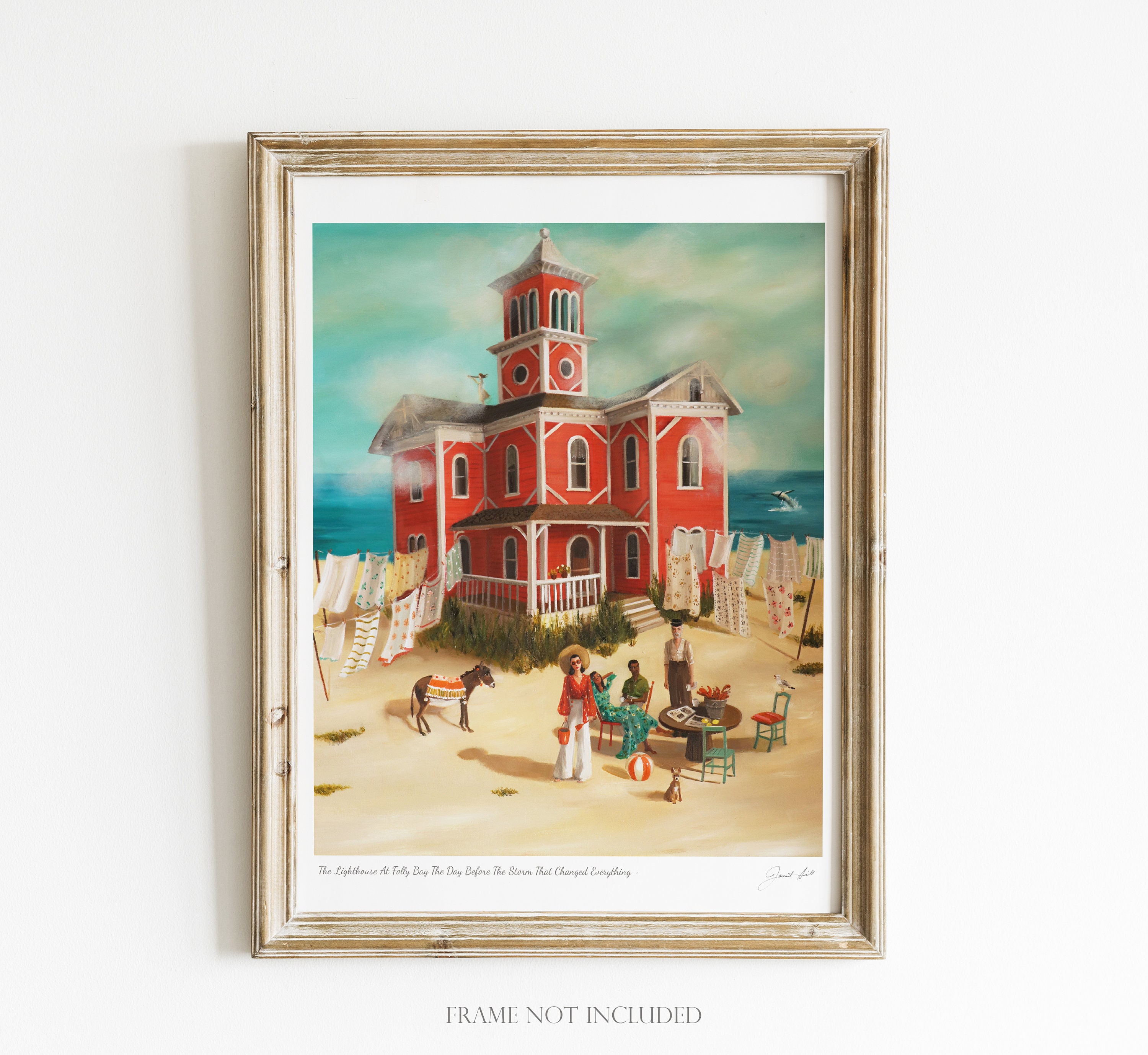 The Lighthouse At Folly Bay The Day Before The Storm That Changed Everything Art Print The Lighthouse At Folly Bay The Day Before The Storm That Changed Everything Art Print