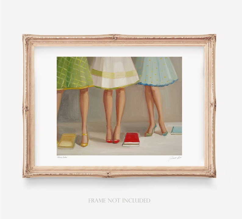 Library Ladies. Art Print. Janet Hill Studio image 1