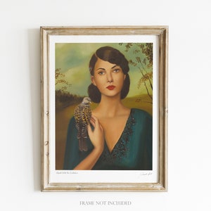Elspeth With Her Turtledove. Art Print. Janet Hill Studio image 1