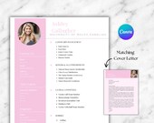 Sorority Resume Template, Sorority Resume Canva Template, Sorority Resume Template for Rush, Customizable Sorority Template, Social CV