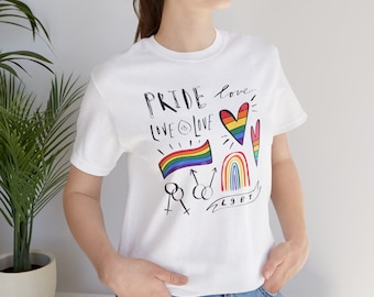 Koszulka Love is Love, damska koszulka Love is Love, koszulka Pride, męska koszulka Love is Love, koszulki Kindness, koszulki LGBTQ Support, koszulka Gay Pride