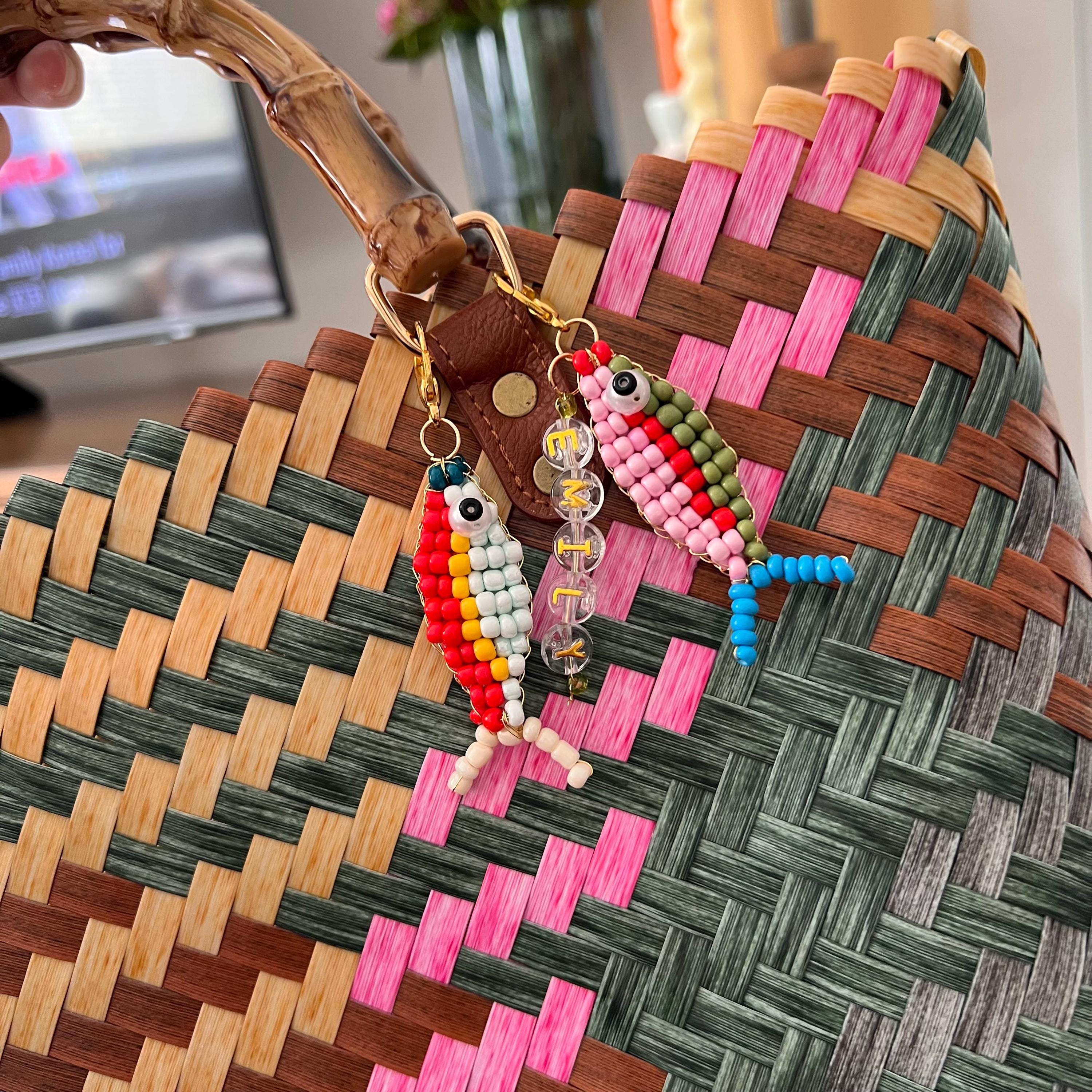 Ciondolo Per Telefono Colorato A Forma Di Stella Marina - Portachiavi Acrilico Fatto A Mano Con Perline, Accessorio Moda Donna