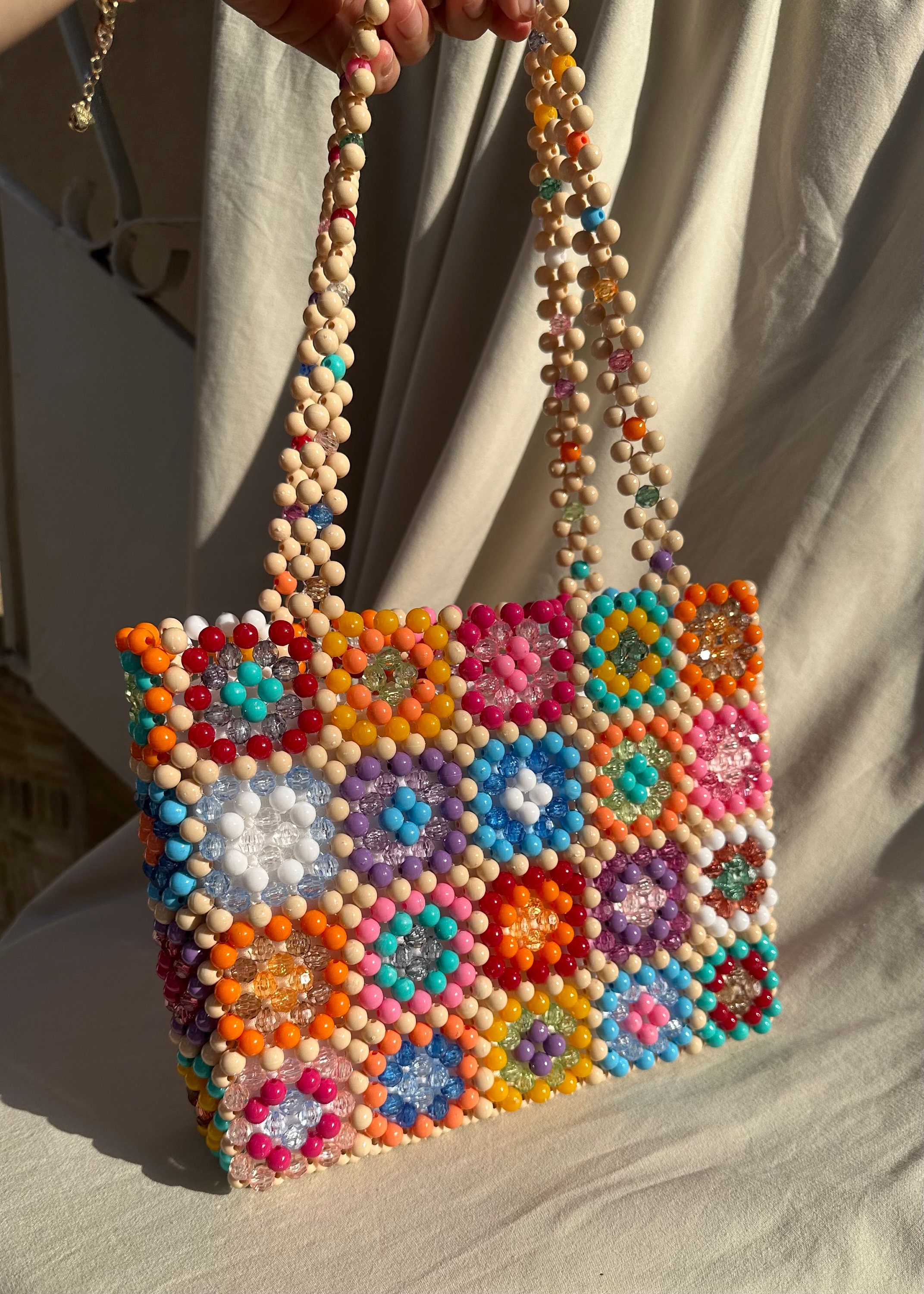 【shalom】25ss ENJOY STAR BAG StarfishStrawHandbagSaffronand