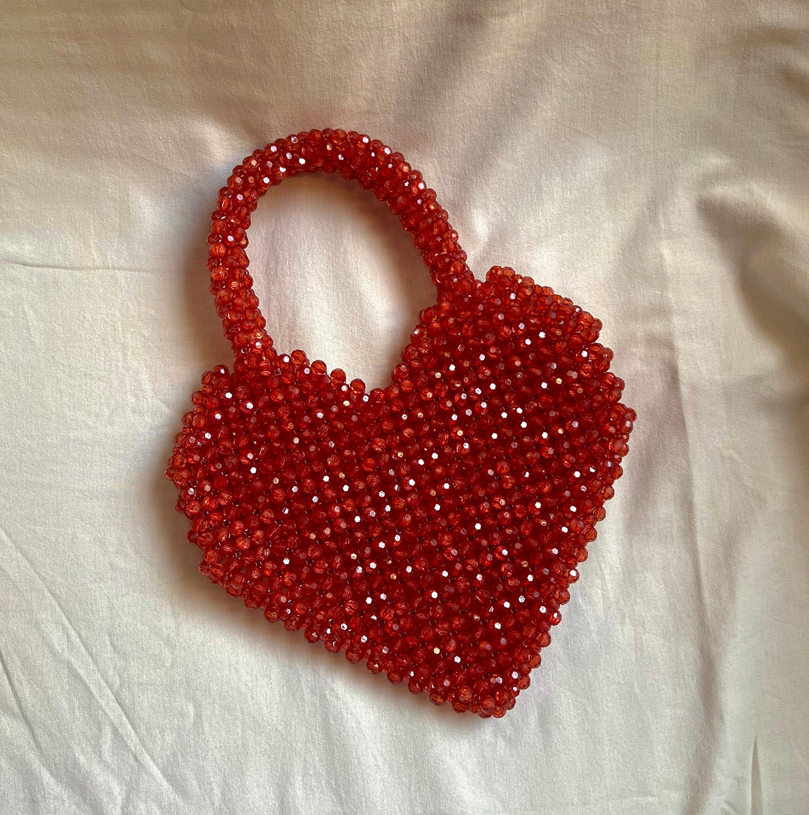 小物 red HUMAN MADE HEART BEADED BAG HUMAN MADE HEART BEADED BAG – HUMAN MADE Inc.