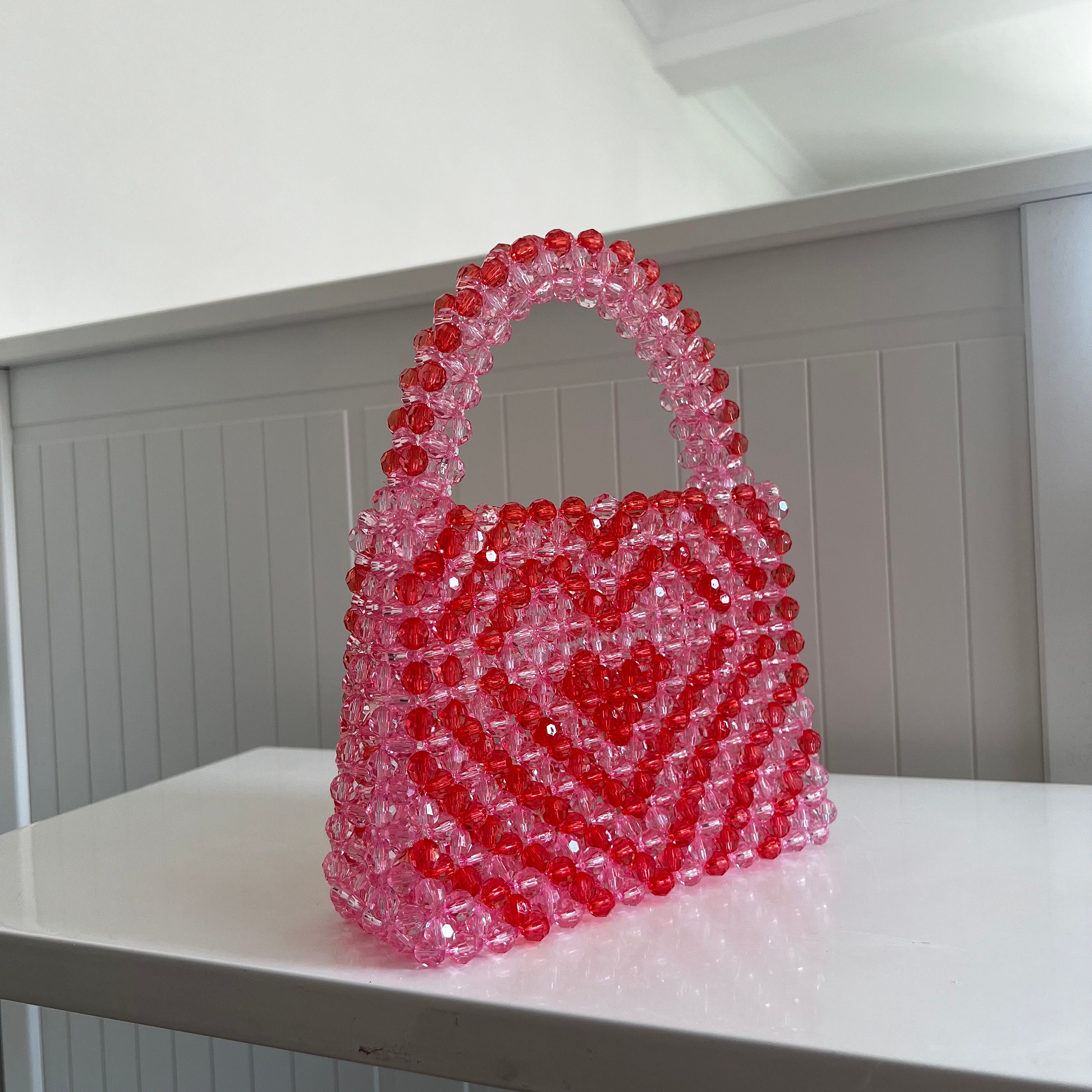Verre Fondu Fait Main En Forme De Cœur – Merci, Avec Joli Sac