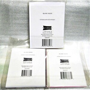 Note Cards with Envelopes: Studio 18, Black & White, Blank Inside Supplies (26 Total)