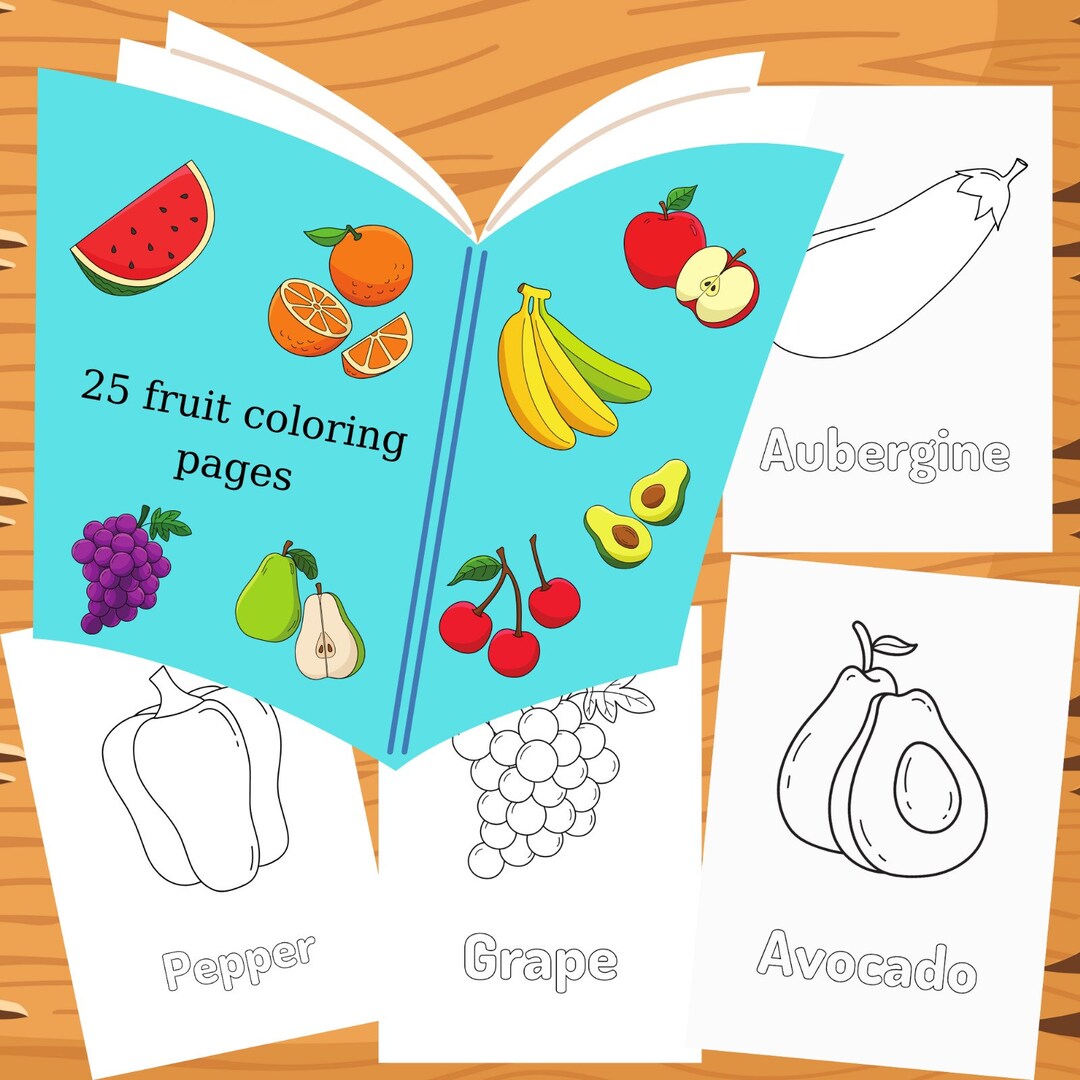 25 Coloring Pages for Kids, Preschoolers, Simple Coloring Pages