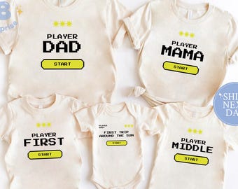 Retro Gamer Family Shirts – Pixel Player Matching Set