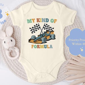 Body bébé Funny Race Car® : Motif à damier