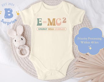 E=MC2 Baby Onesie® | Science Physics Baby Shower Gift
