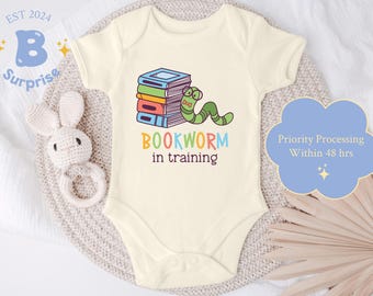 Bookworm in Training Baby Onesie® - Book Lover Gift