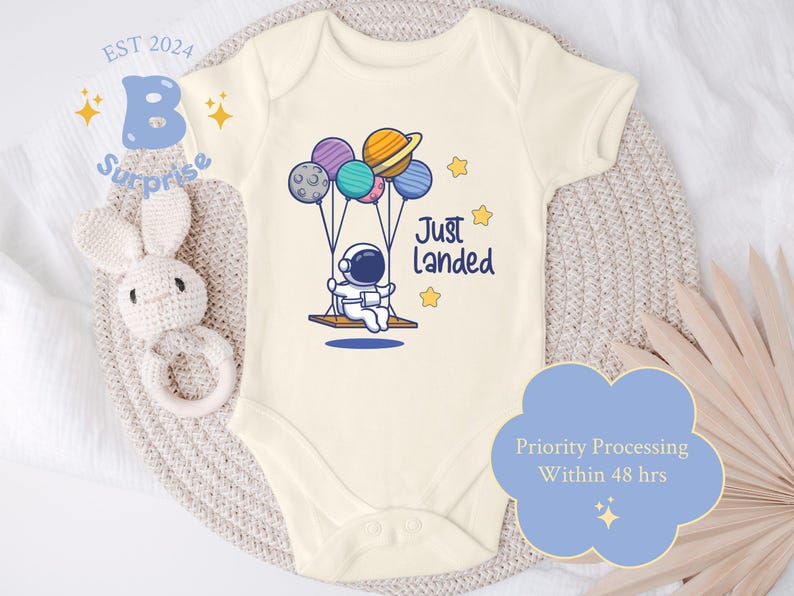 Astronaut Baby Onesie®: Space Theme Outfit, New Arrival image 1